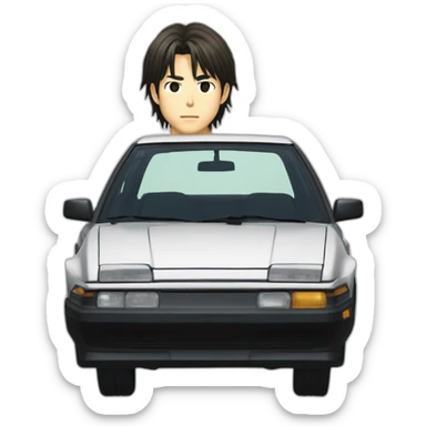 Takumi Fujiwara from initial d sticker