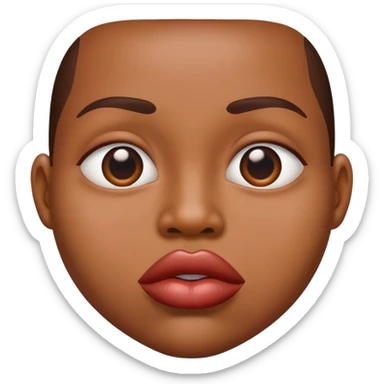 Big swollen lips sticker