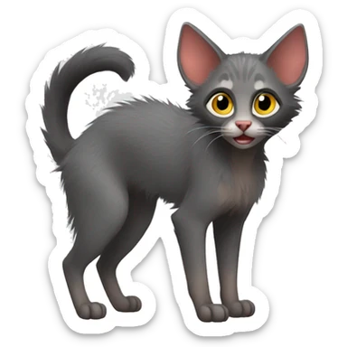 Lykoi Cat full body sticker
