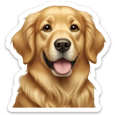dog golden retriever sticker