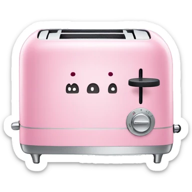 Pink smeg toaster sticker