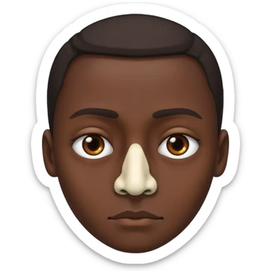 Cannibal with bone through nose sticker