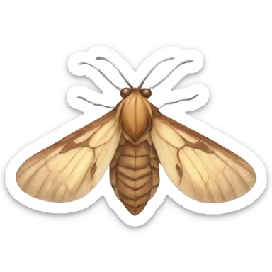 Fairy moth  sticker