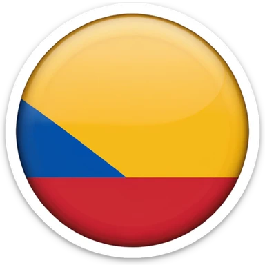 Bandera de colombia circular sticker