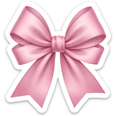 Ribbon which color is a light pink sticker