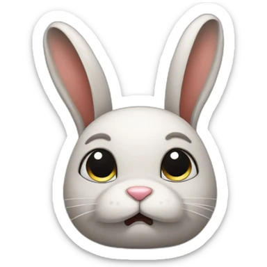 Sad bunny  sticker