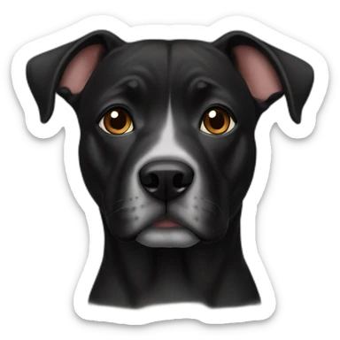 black american stafford sticker