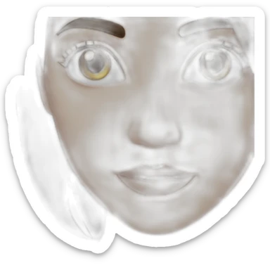 brunette-woman-with-hazel-eyes sticker