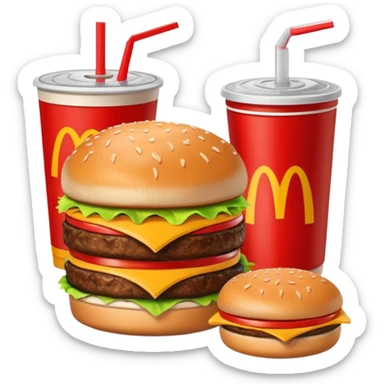 1990’s McDonald’s meal sticker