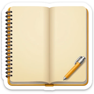 patterned notebook sticker