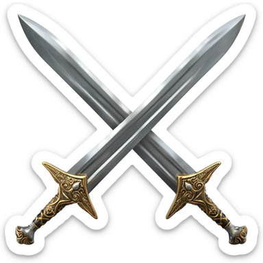 2-headed sword sticker