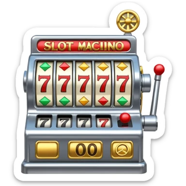 Slot machine, classic, 5 reels, the stop symbols are P-R-O-P-O sticker