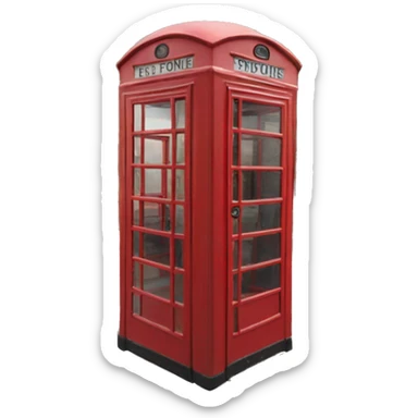 London phone booth  sticker