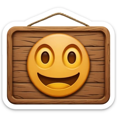 I love you wooden sign  sticker