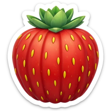 Uma tigela de morango sticker