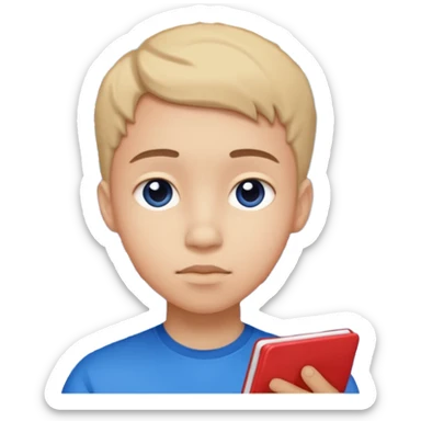 teen with the background full of big, ordered numbers sticker