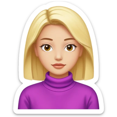 Alternative vibrant scenecore 2000s person sticker