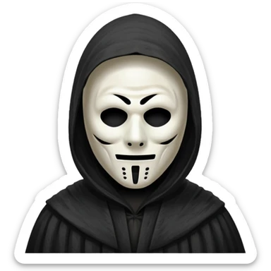 Ghostface from the Scream movie sticker