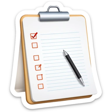 blank To-do list sticker
