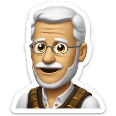 Tonkrug mit rum drinnen, der angezündet wurde  sticker