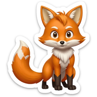 Sonic the hedgehog: Miles "Tails" Prower (the fox) sticker