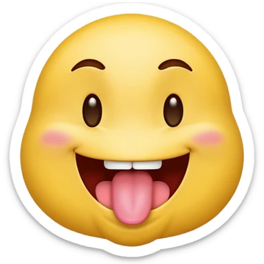 winking face with tongue out sticker