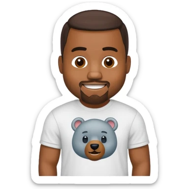 kanye west bear man sticker