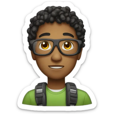 a computer obsessed teenager sticker