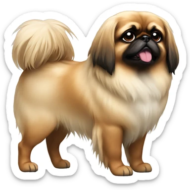 pekingese dog sticker