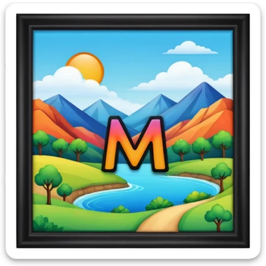 Quiero que esconda la letra M sticker