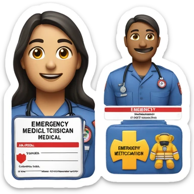 EMT license sticker