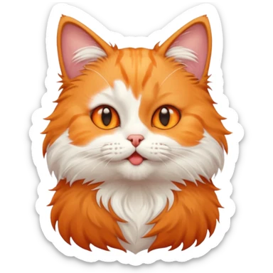 Cat blowing a kiss  sticker