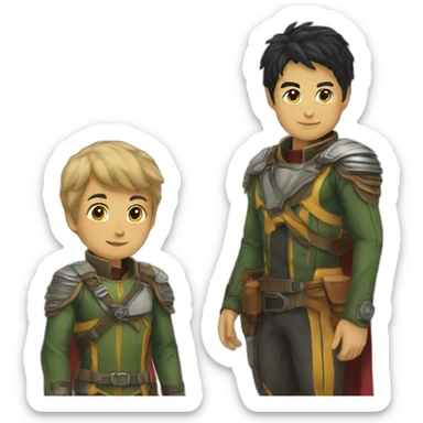 Ussop et Robin sticker