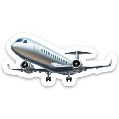 plane landing runway sticker
