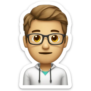 tired programmer sticker