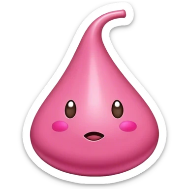 Pink Hershey kiss sticker