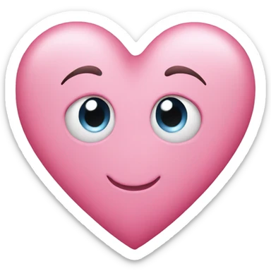 Pink heart sticker