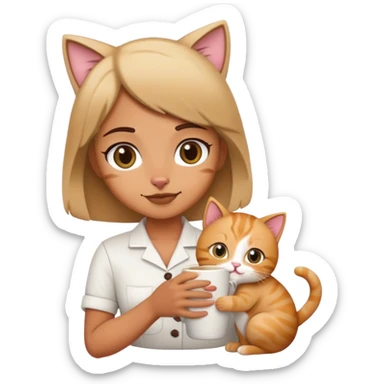 one hot barista born in Brazil with a cute cat sticker