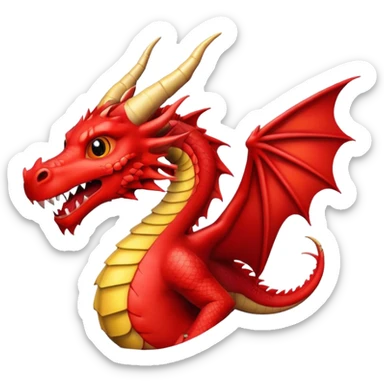 red dragon sticker
