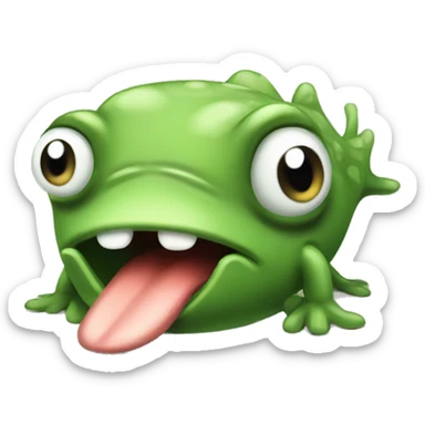 angry tadpole sticker