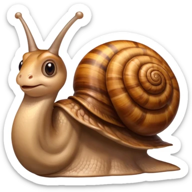 Snail with Long hair sticker