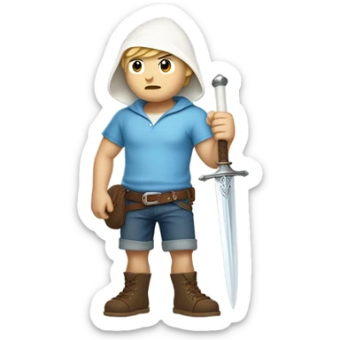 Finn the Human Adventure Time sticker