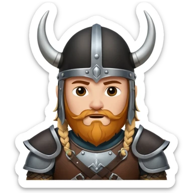 viking black horn helmet sticker