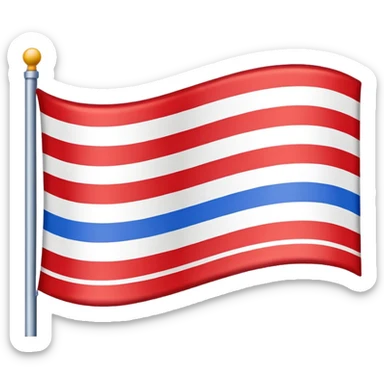 Bandera con tres líneas sticker