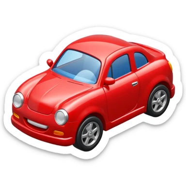 red toy car sticker