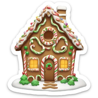 gingerbread house sticker