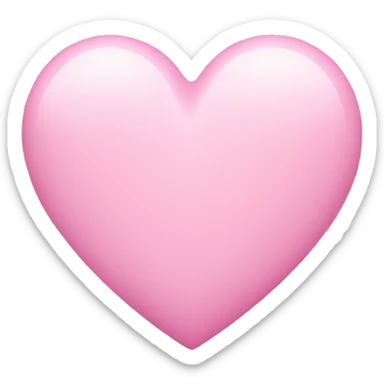 Pink pastel heart sticker