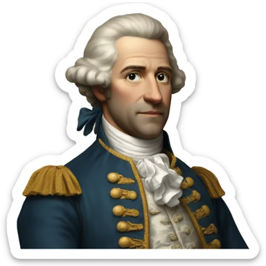 photorealistic aristocrat XVIII century sticker