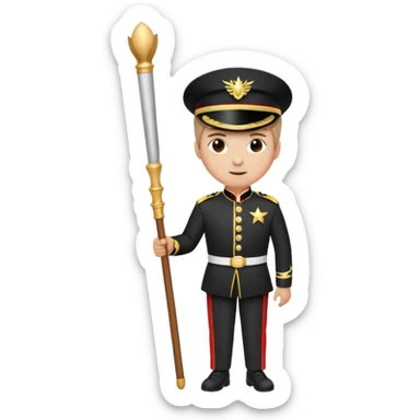 Parade Marchers, drum major sticker