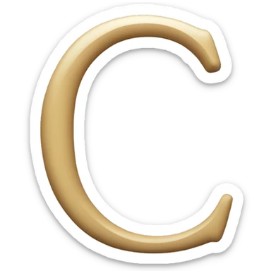 C Letter C sticker